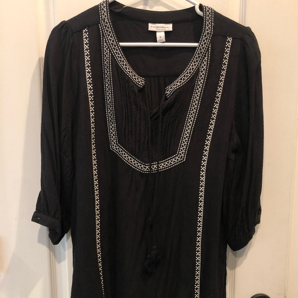 Boho Maternity Peasant Top